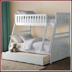 Giường 3 tầng Bella 45014 Trắng