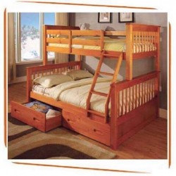 Giường 2 tầng Bella Espresso - màu mật ong