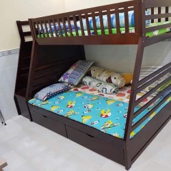 Giường 2 tầng Bella 45192 màu nâu